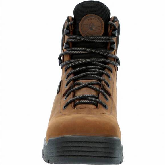 NEW ROCKY men\'s mobilite composite waterproof work boot in brown main image 7